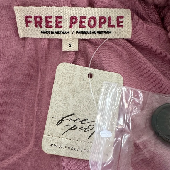 Free People Joplin Cozy Jacket Smoked Pink - Picture 6 of 7